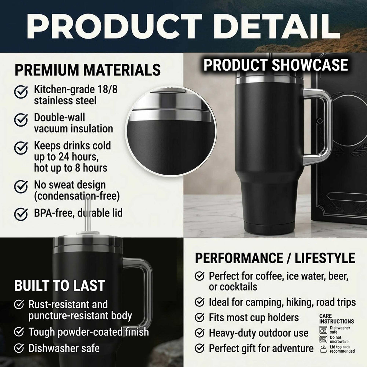 HANDLE TUMBLER HCT APT GRIN 1410262