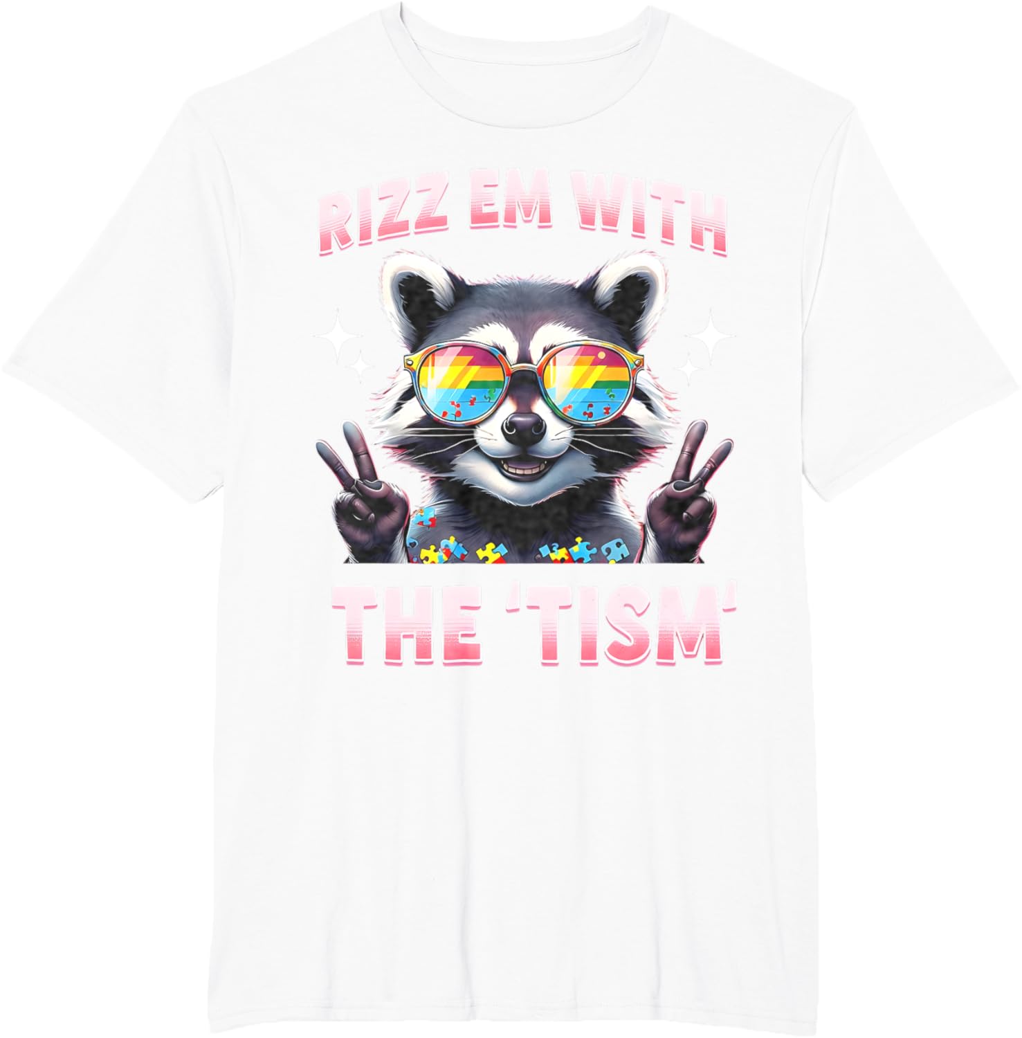 Autism Funny Rizz Em With The Tism Meme Autistic Racoon