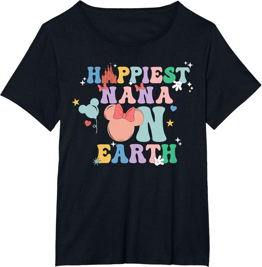 Happiest Nana On Earth Groovy Mom Mother's Day Mother Shirt