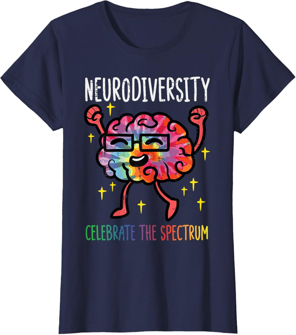 Neurodiversity Brain Autism Awareness ASD ADHD Men Women Kid