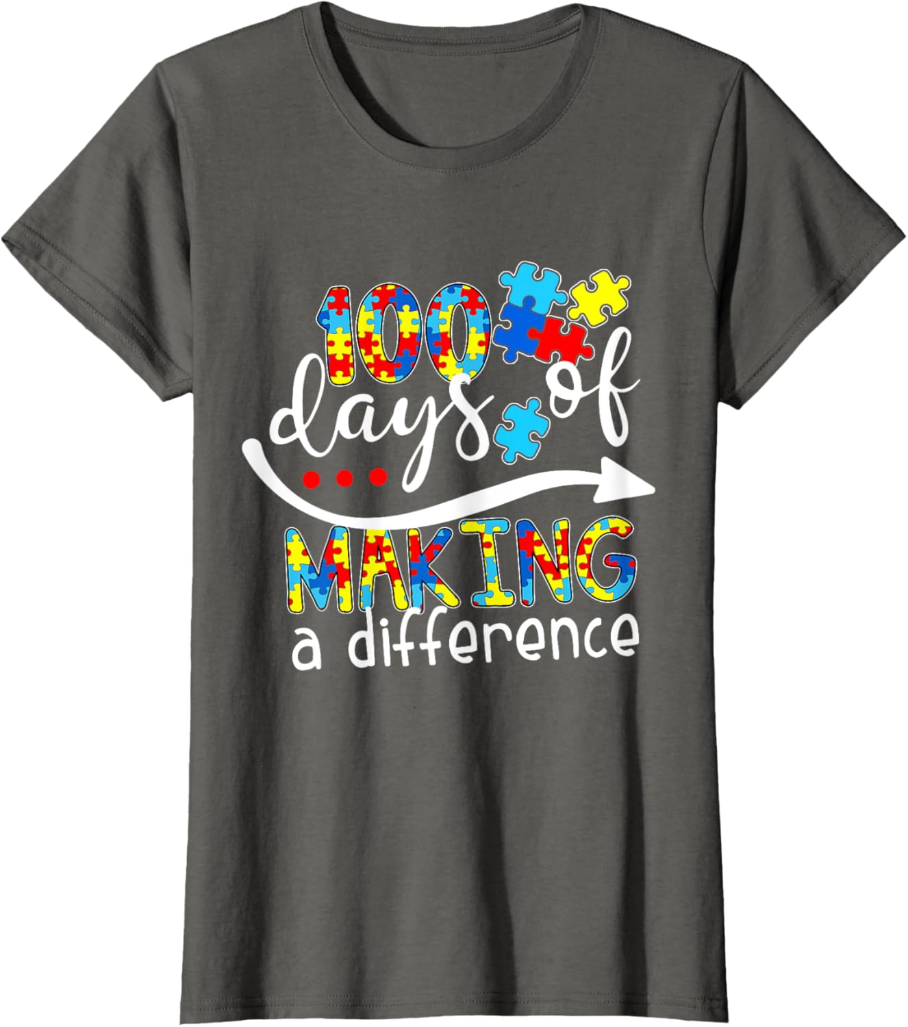 Autism 100 Days 100th day of school teacher autism awareness