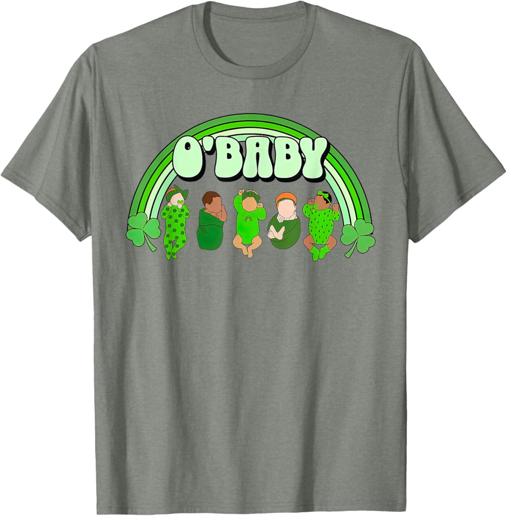 Rainbow Labor And Delivery Nurse Saint Patrick's Day NICU