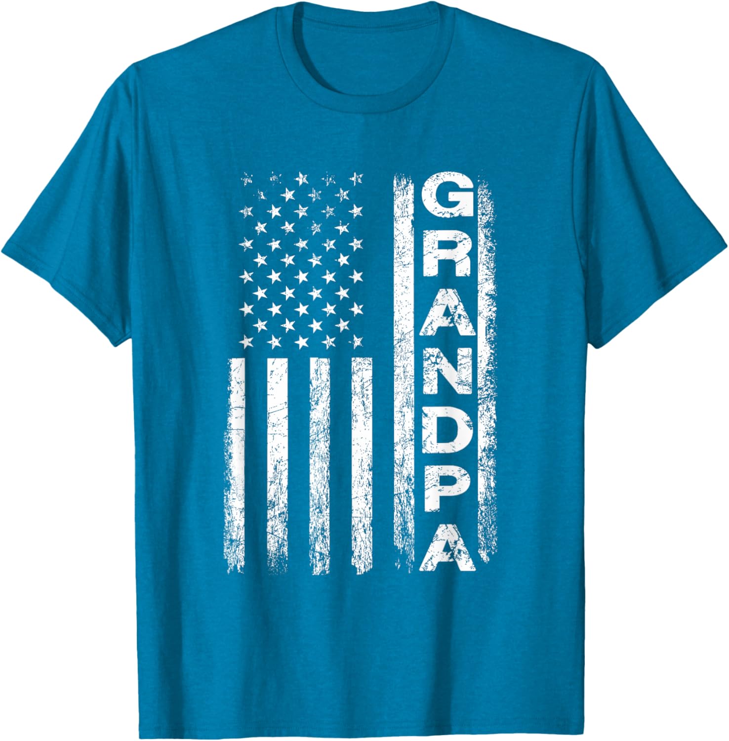 Grandpa Vintage American Flag Father's Day 4th of July Papa
