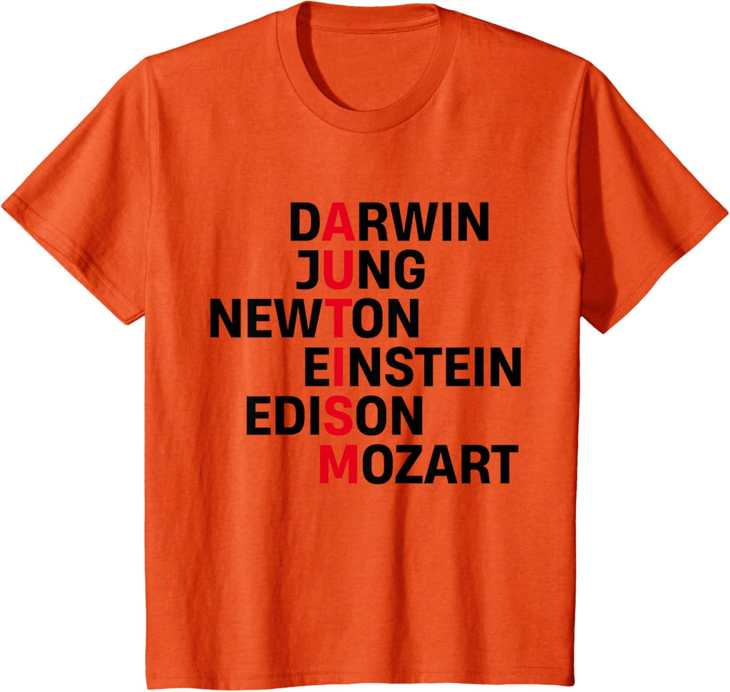Darwin Jung Newton Einstein Edison Mozart Autism Awareness