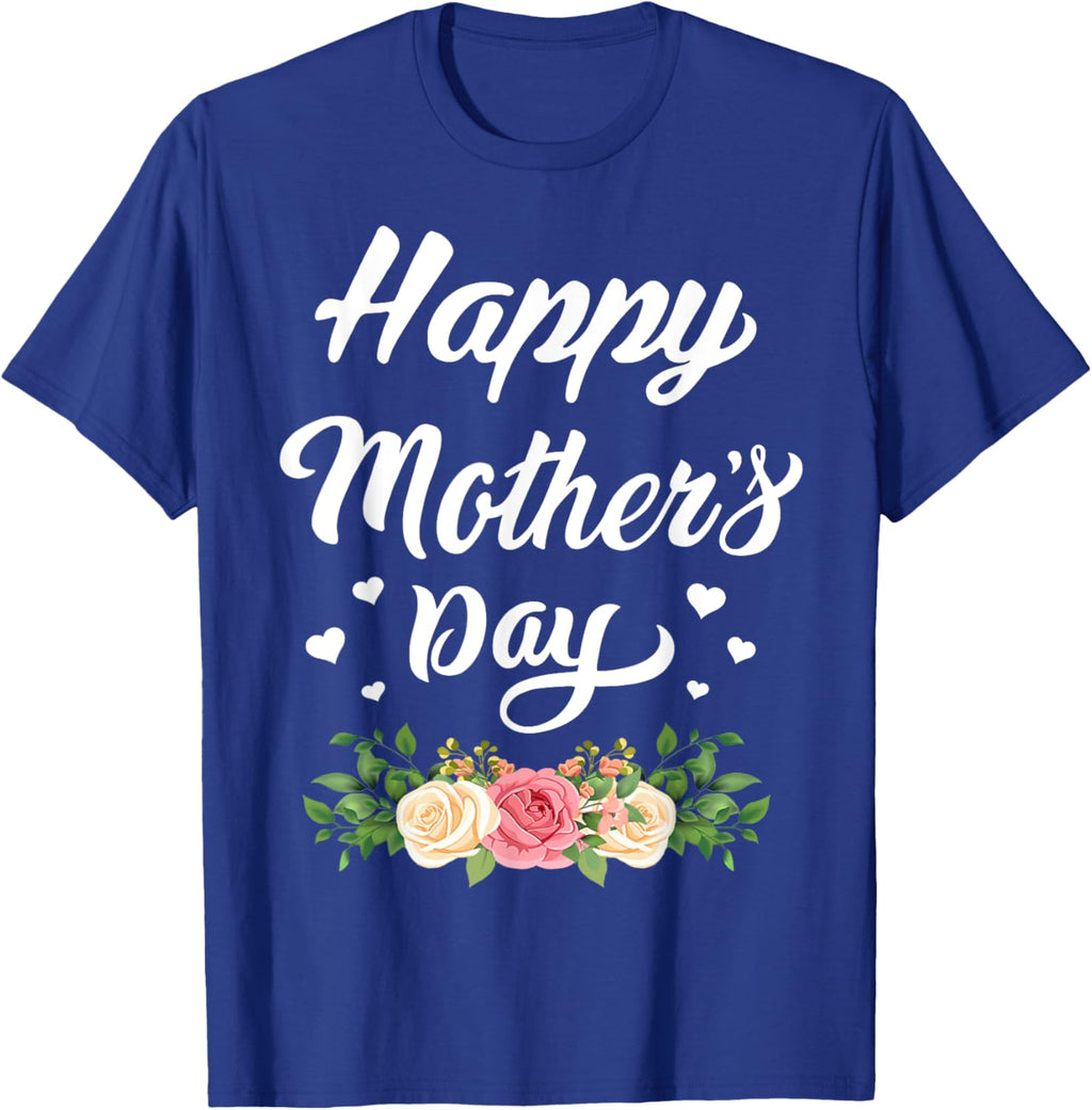 Happy Mother's Day 2024 Tshirt for Women Mom Grandma Mother Shirt