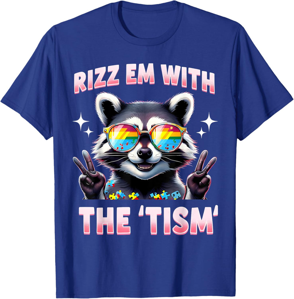 Autism Funny Rizz Em With The Tism Meme Autistic Racoon