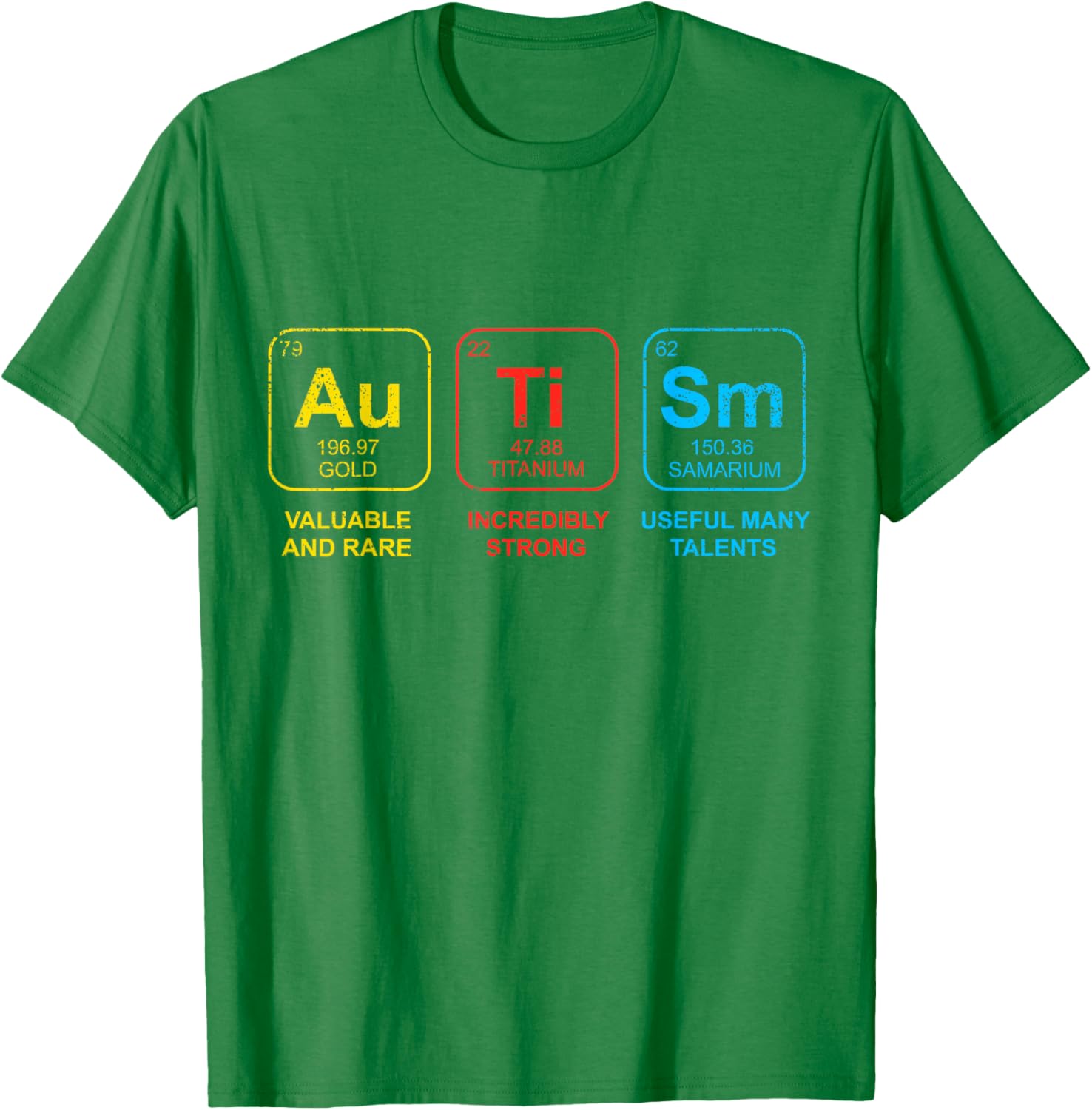 Autism Awareness Women Men Kids Elements Periodic Table ASD