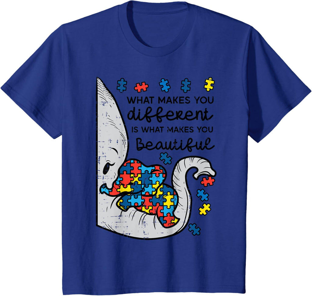 What Makes You Different Beautiful Elephant Autism Awareness