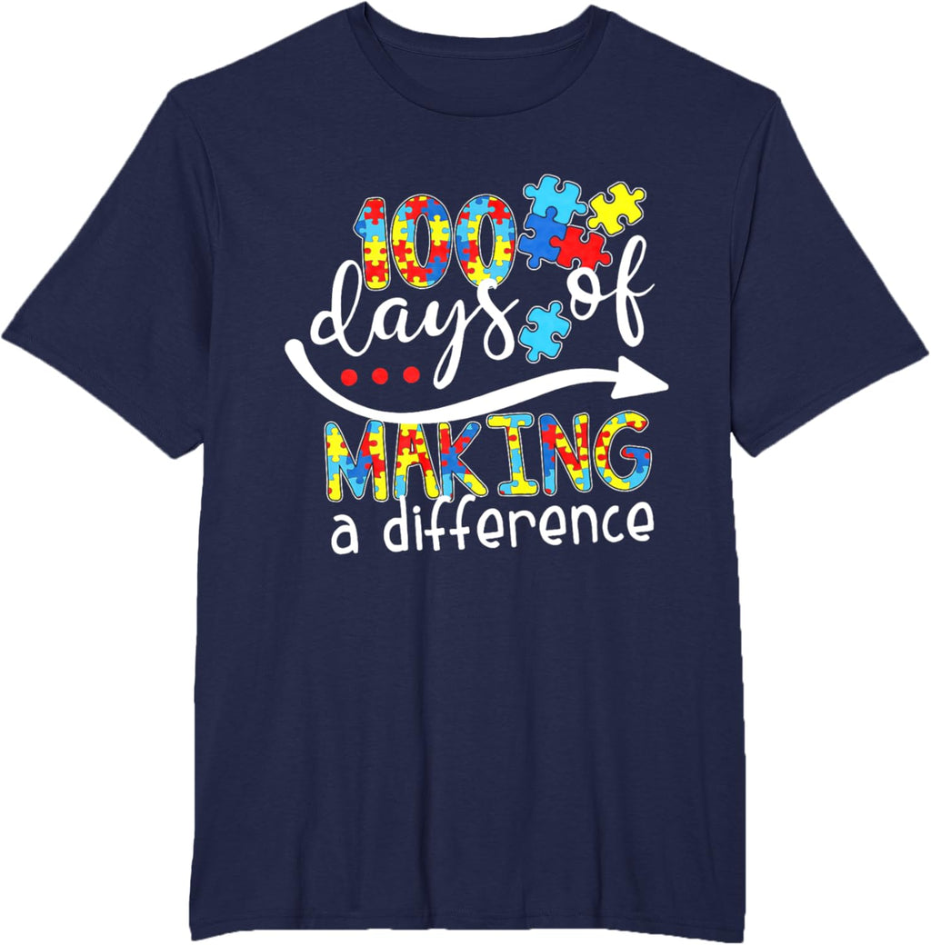 Autism 100 Days 100th day of school teacher autism awareness