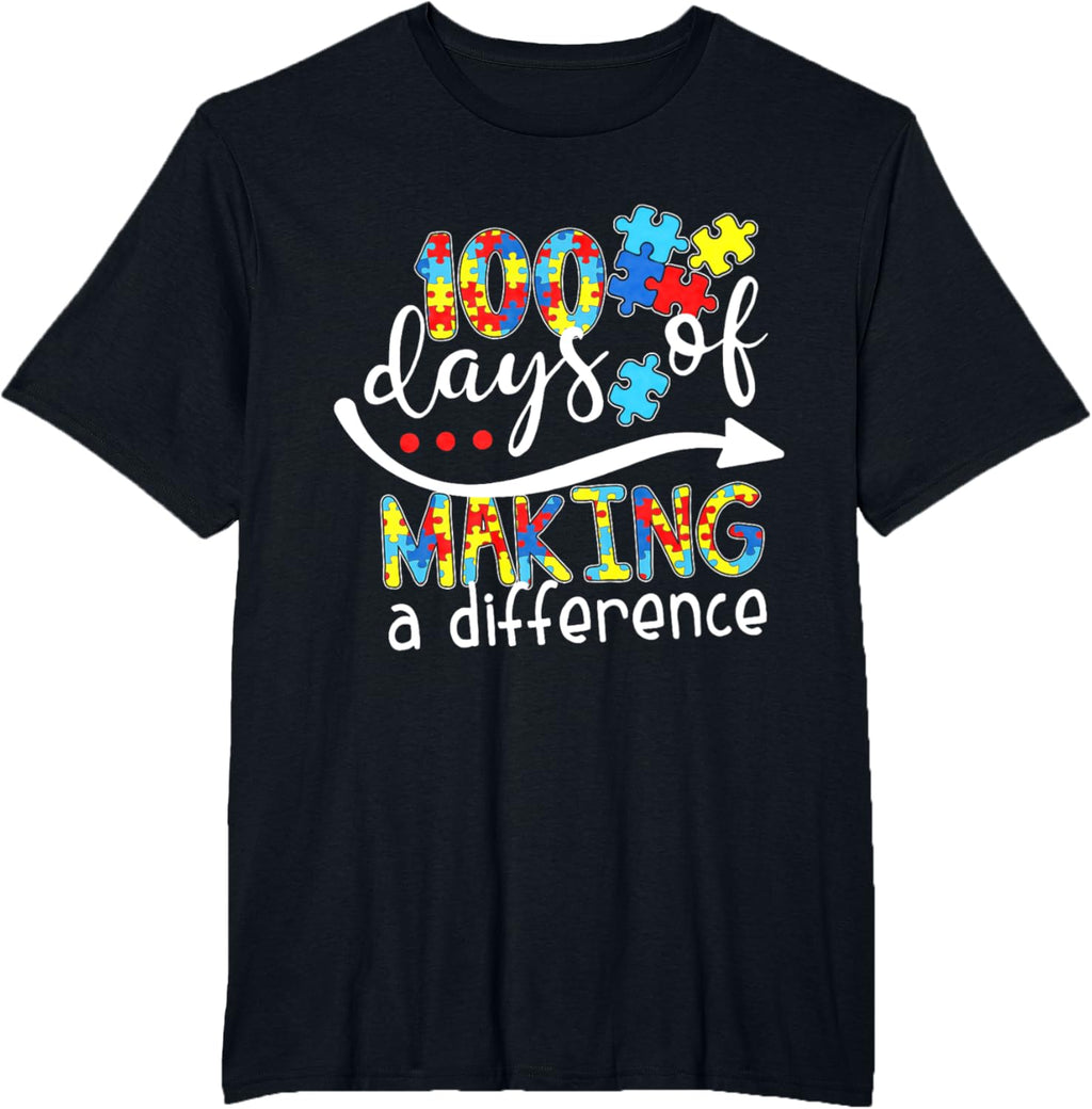 Autism 100 Days 100th day of school teacher autism awareness
