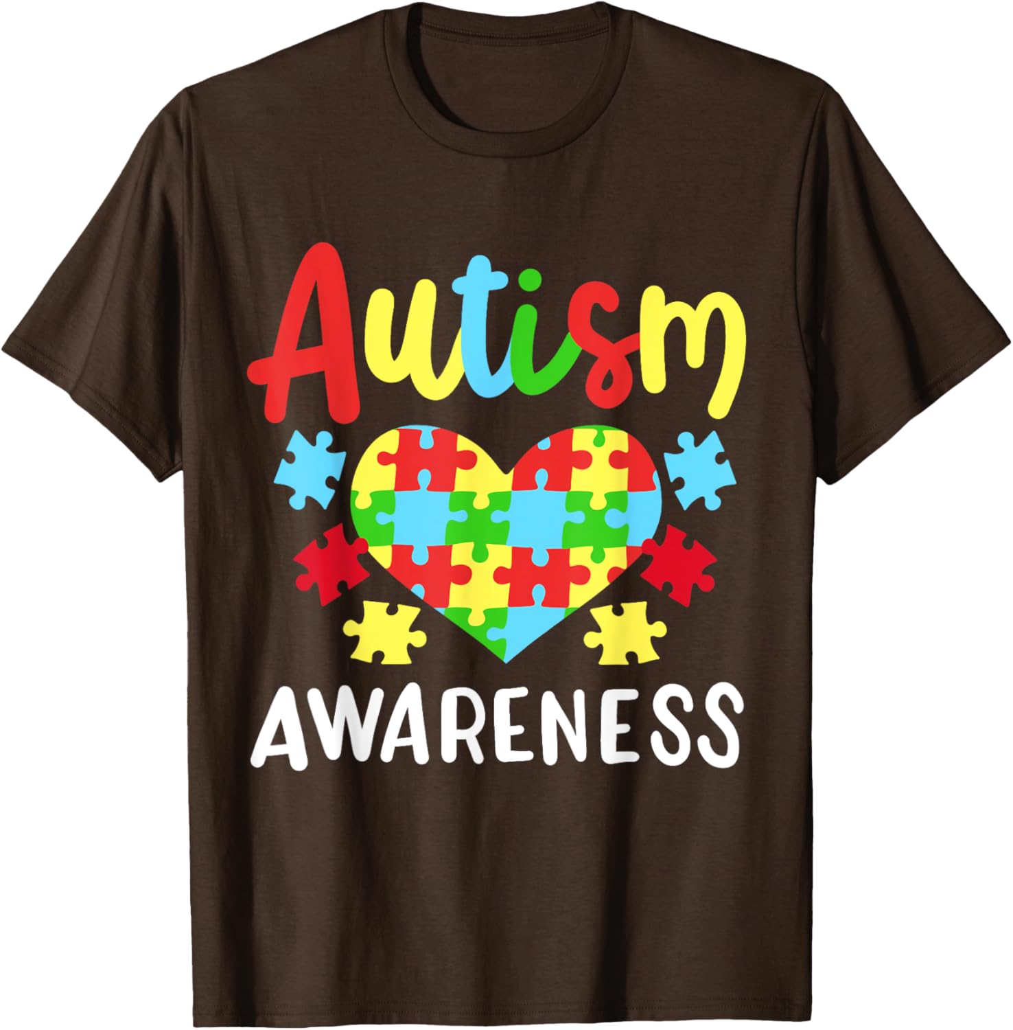 Autism Awareness T-Shirt, Small, Black