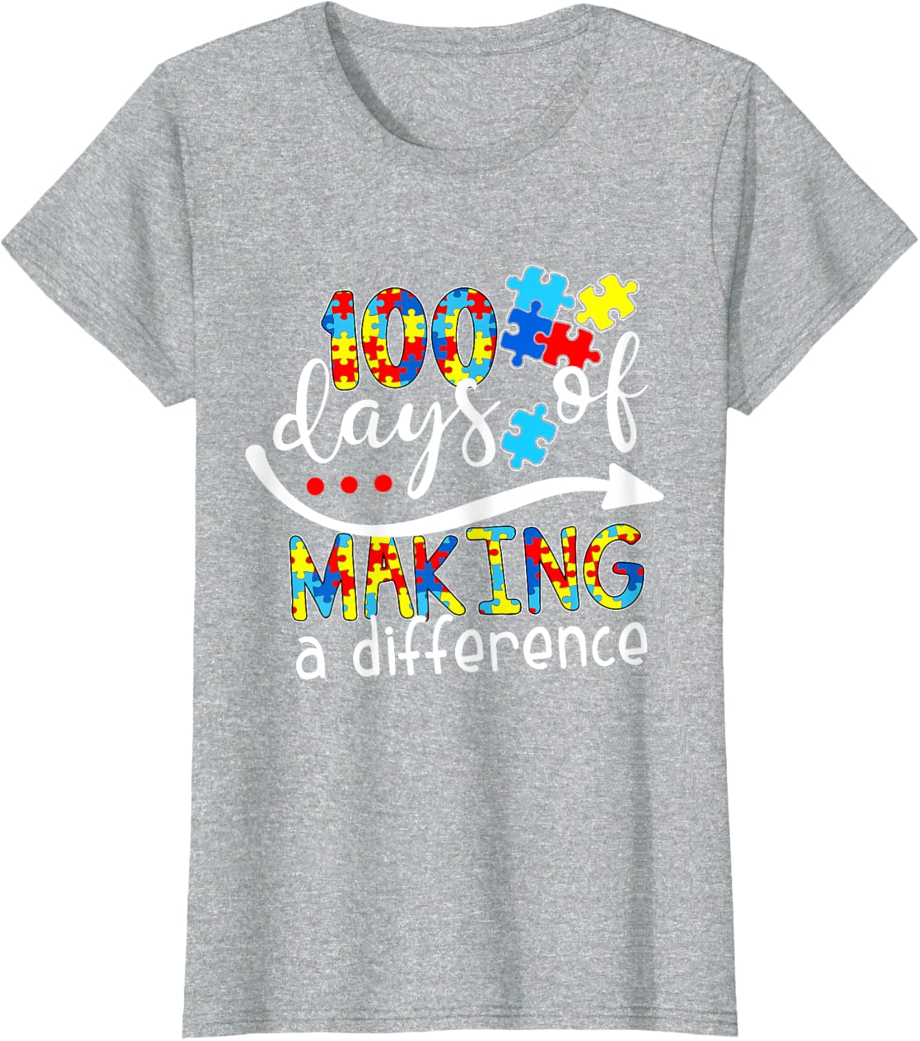 Autism 100 Days 100th day of school teacher autism awareness