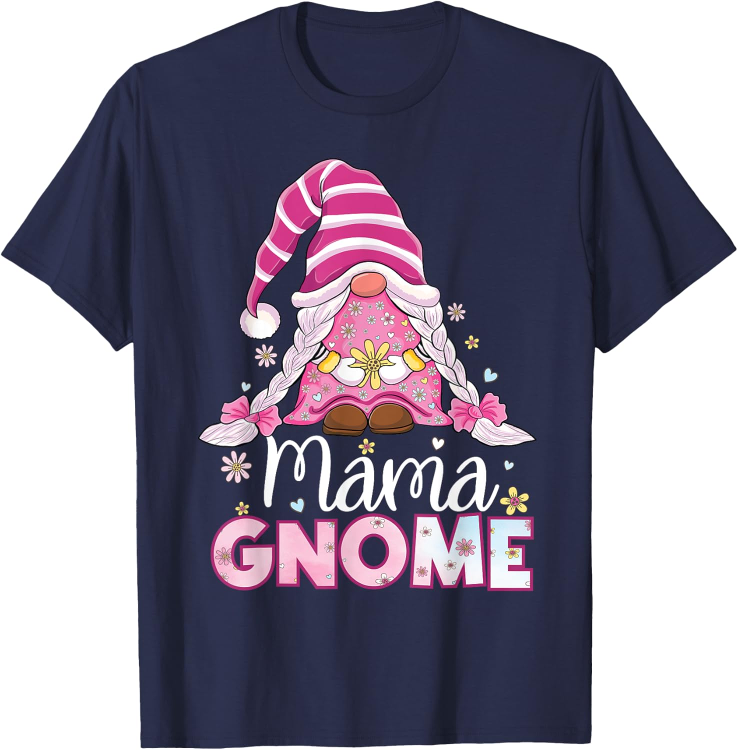 Flower For Mom Gnomies Cute Gnome Mom Happy Mother's Day