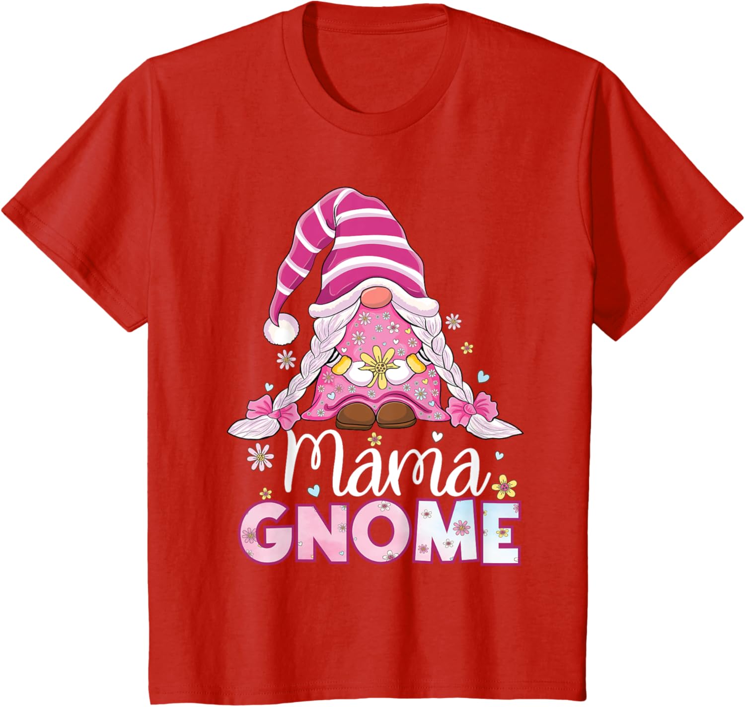 Flower For Mom Gnomies Cute Gnome Mom Happy Mother's Day