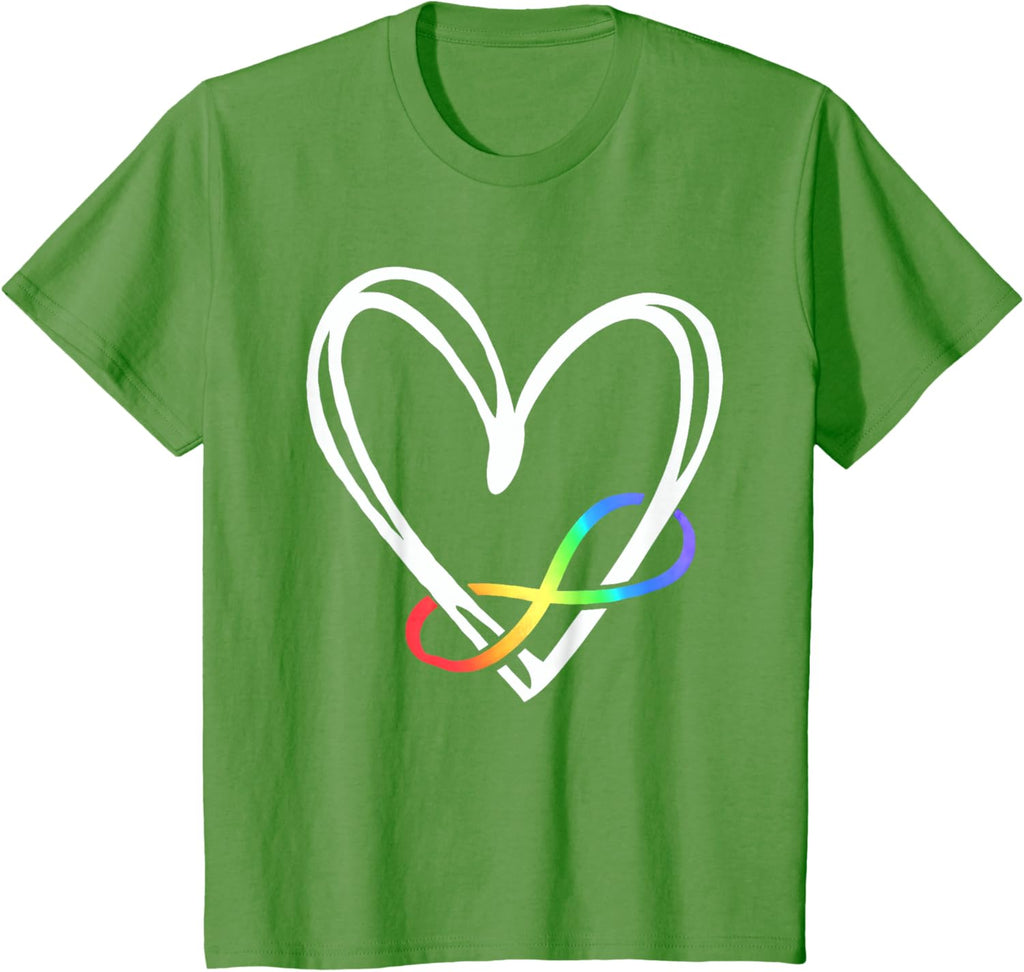 Infinity Heart Autism Awareness Love Needs No Words Tie Dye