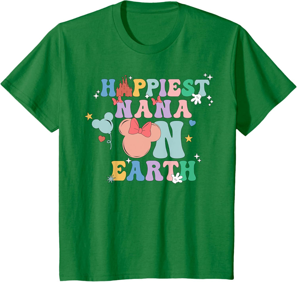 Happiest Nana On Earth Groovy Mom Mother's Day Mother Shirt