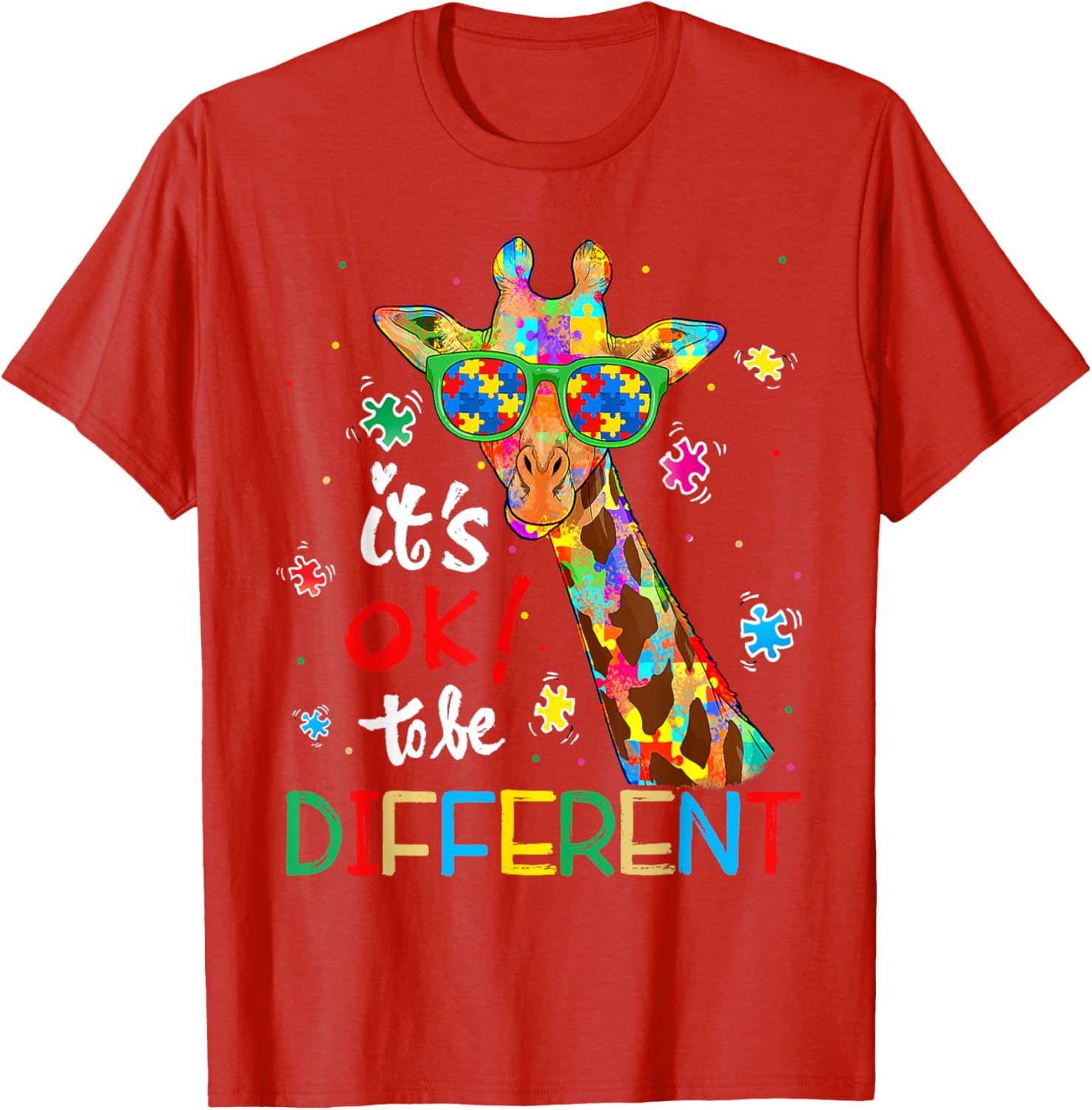 Autism Awareness Acceptance Women Kid Its Ok To Be Different