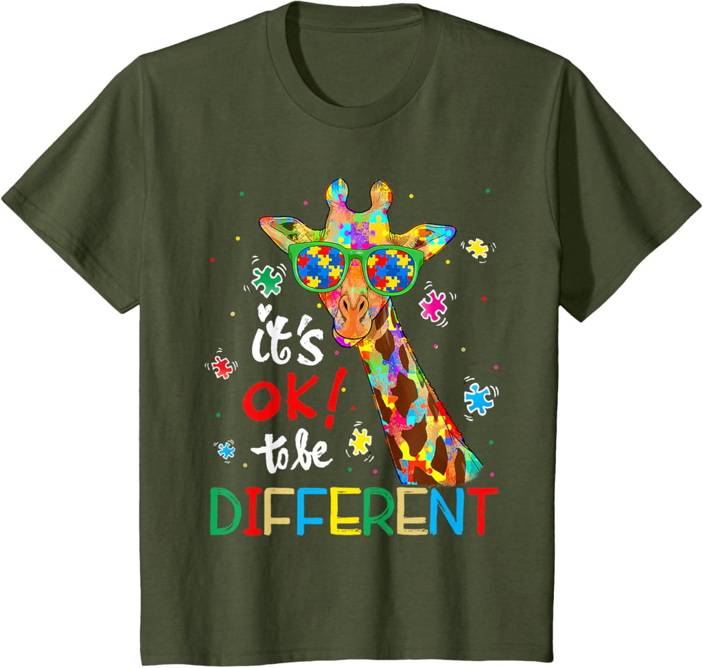 Autism Awareness Acceptance Women Kid Its Ok To Be Different