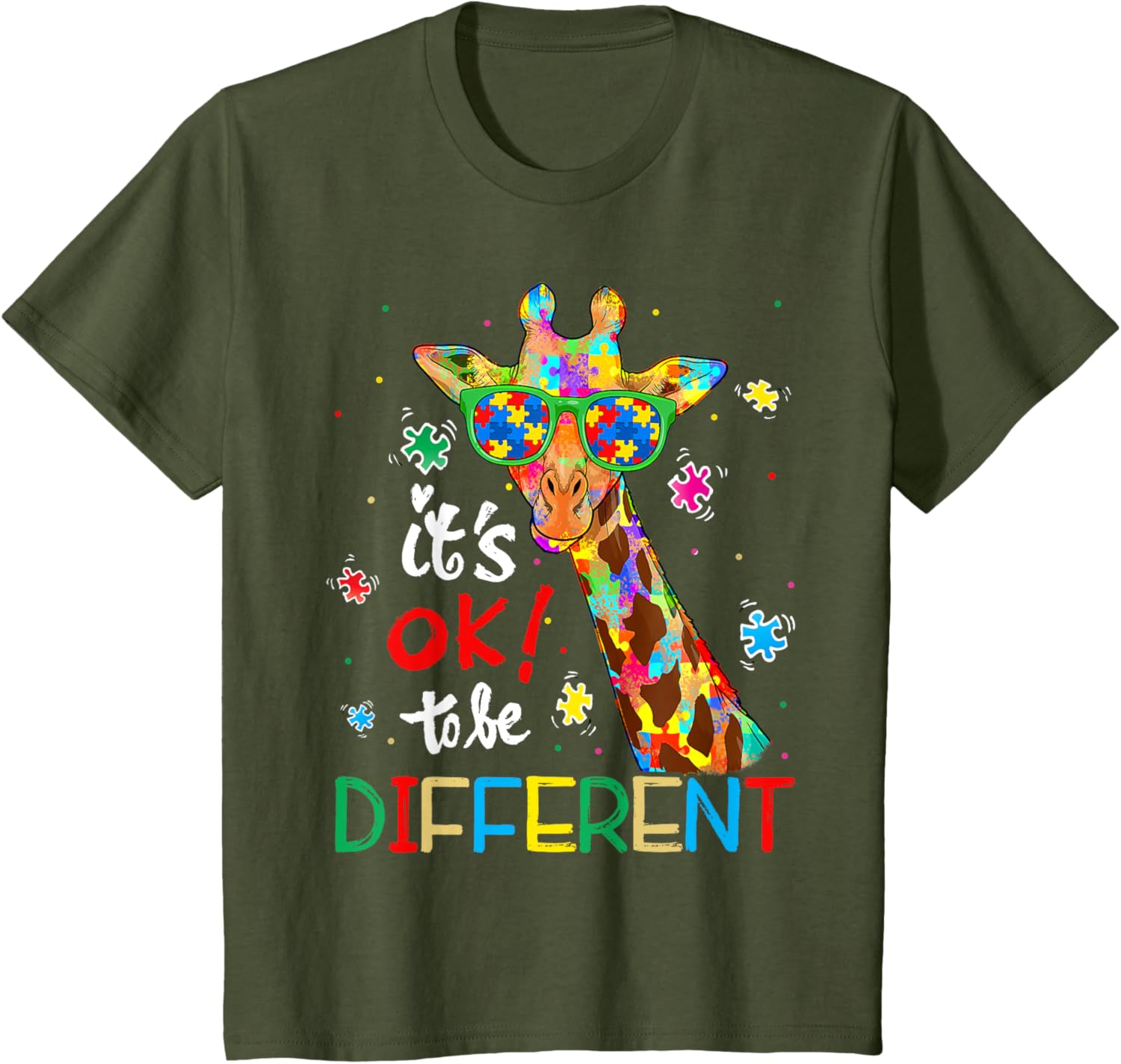 Autism Awareness Acceptance Women Kid Its Ok To Be Different