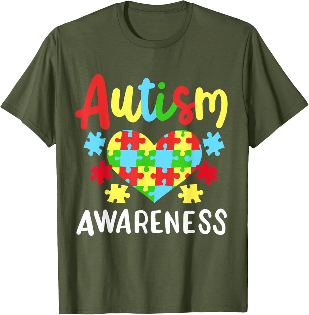 Autism Awareness T-Shirt, Small, Black