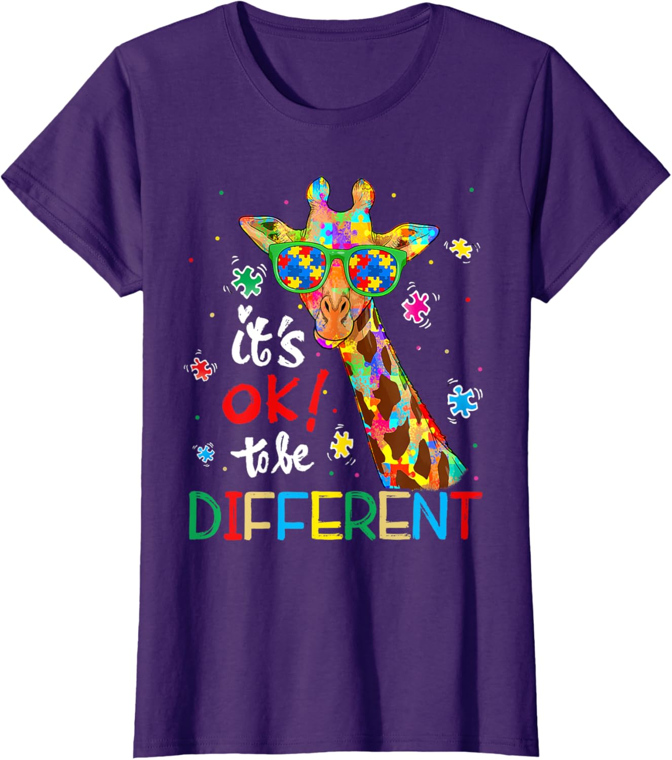 Autism Awareness Acceptance Women Kid Its Ok To Be Different