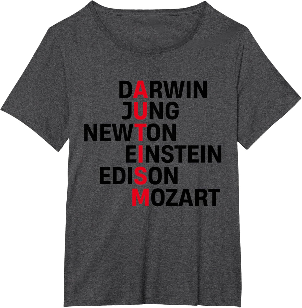 Darwin Jung Newton Einstein Edison Mozart Autism Awareness