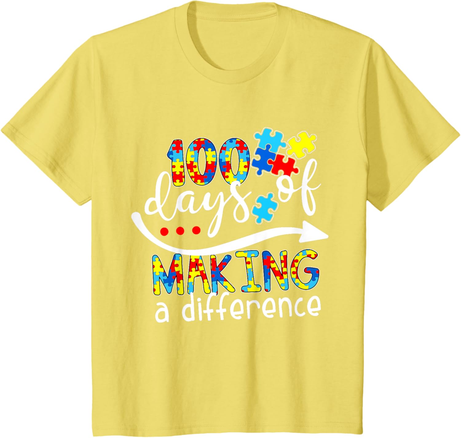 Autism 100 Days 100th day of school teacher autism awareness