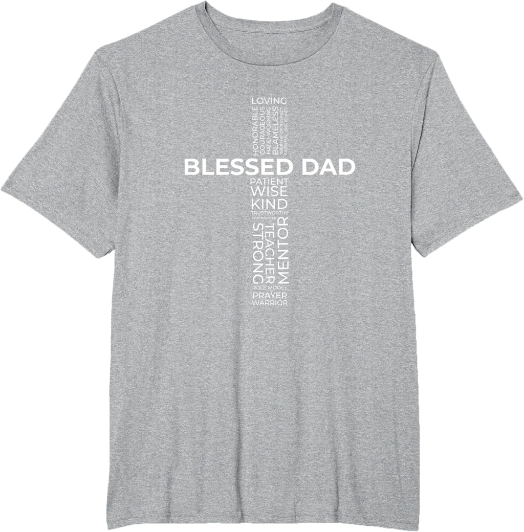 Christian Blessed Dad Cross Father's Day Shirt