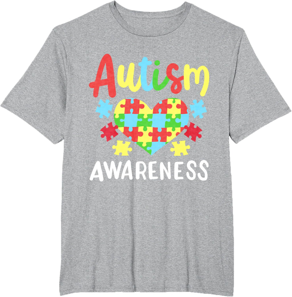 Autism Awareness T-Shirt, Small, Black